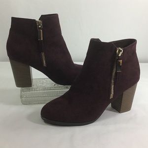 Apt. 9 Timezone Wine High Heel Ankle Boots